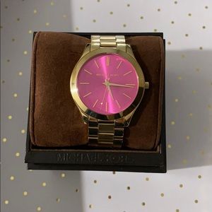 Classic gold and pink watch